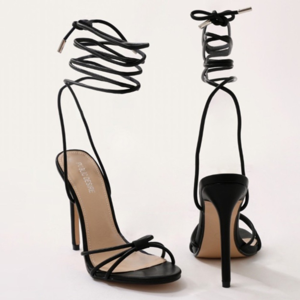 Public Desire Lace Up Heels